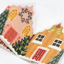 hadley paper goods ziehharmonika haeuser christmas houses wunderschoen-gemacht
