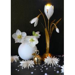 bungalow dk kerzenleuchter kerzenstaender schneegloeckchen snowdrops golden wunderschoen-gemacht