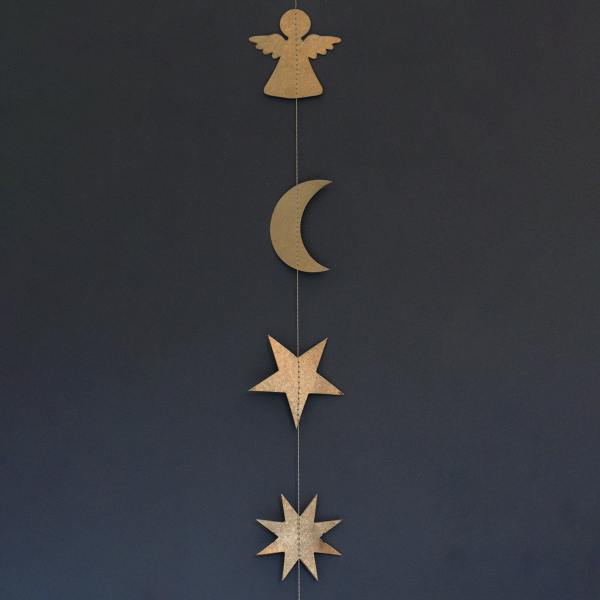 only natural girlande goldene engel sterne mond wunderschoen-gemacht only natural girlande goldene engel sterne mond wunderschoen-gemacht