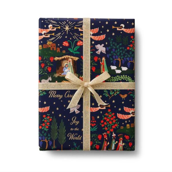 rifle paper co geschenkpapiere nativity weihnachtskrippen wunderschoen-gemacht