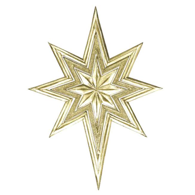 Dresdner Pappen goldener Stern wunderschoen-gemacht