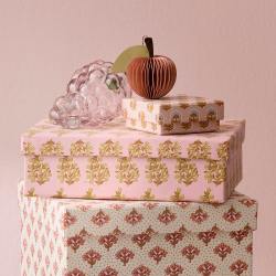 bungalow dk honeycomb papier aepfel apfel gruener rosa wunderschoen-gemacht