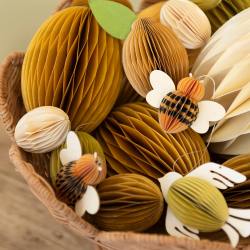 bungalow dk honeycomb papier bienen bees honey  wunderschoen-gemacht