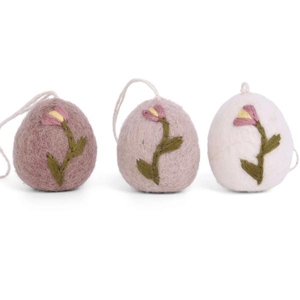 gry sif  gefilzte eier tulpen bestickt rosa wunderschoen-gemacht