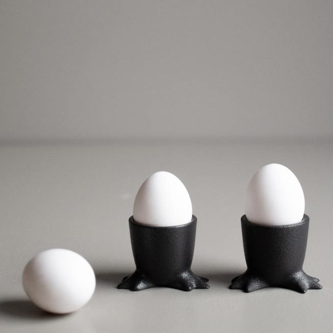 dbkd eierkarton eierbecher gusseisen anthrazit wunderschoen-gemacht