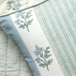 rozablue kissen edelweiss blumen streifen blaue wunderschoen-gemacht