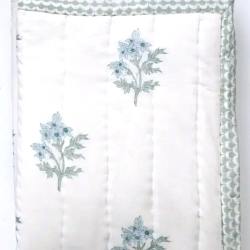rozablue tagesdecken quilts edelweiss streifen blau wunderschoen-gemacht