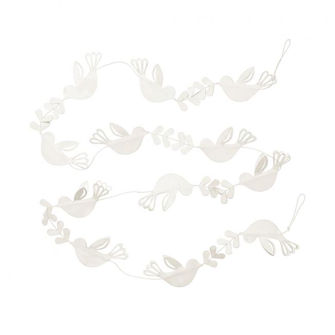 broste copenhagen papiergirlanden weisse voegel birds nostalgia wunderschoen-gemacht