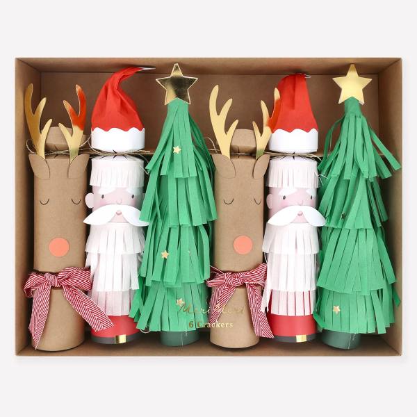 meri meri knallbonbons weihnachtsmann rentiere weihnachtsbaum wunderschoen-gemacht
