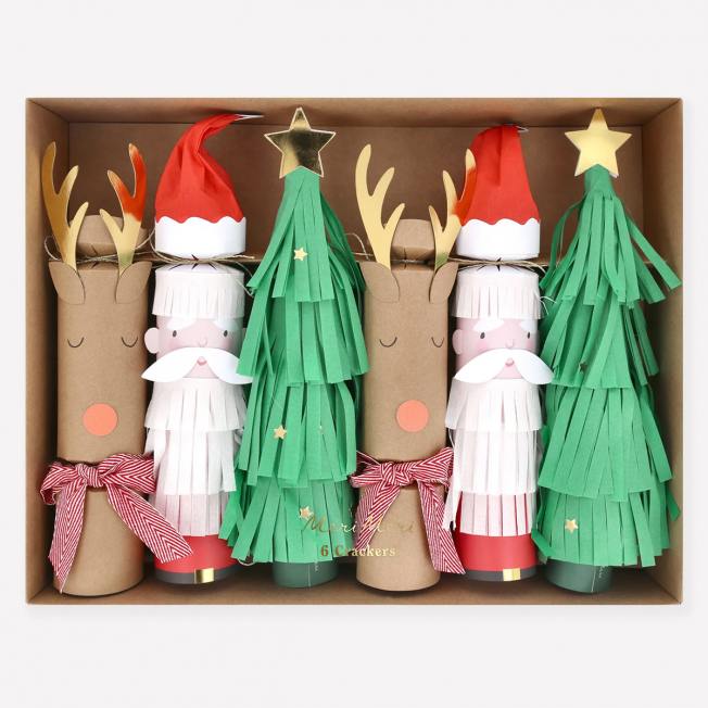 meri meri knallbonbons weihnachtsmann rentiere weihnachtsbaum wunderschoen-gemacht