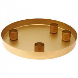 rico design metalltablett magnetische kerzenhalter goldene wunderschoen-gemacht