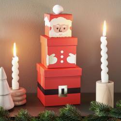 rico design geschenkboxen weihnachtsmann 3 teilig wunderschoen-gemacht