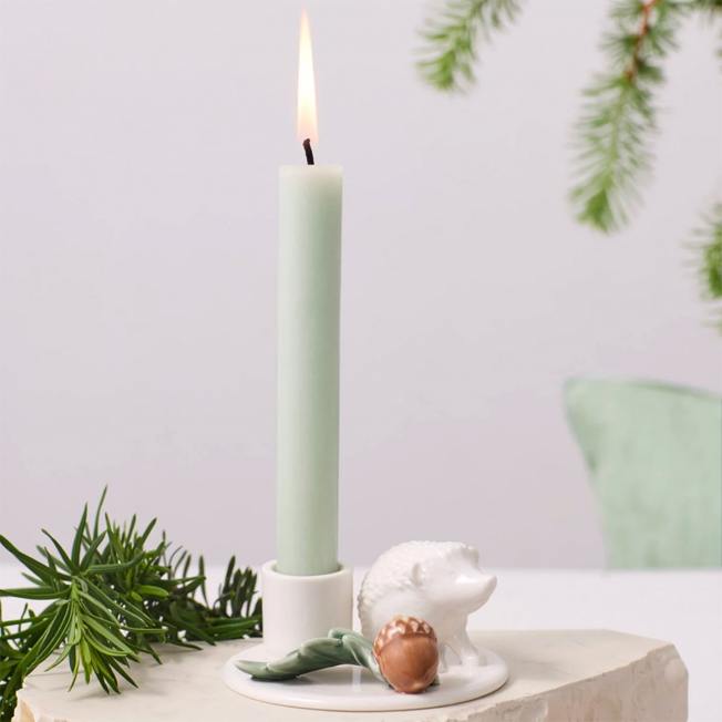 dottir design kerzenstaender winter stories igel hedgehog eichel blatt wunderschoen-gemacht