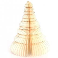 only natural papier honeycomb baum ivory gold wunderschoen-gemacht