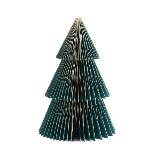 only natural papier honeycomb baum gruener gold wunderschoen-gemacht