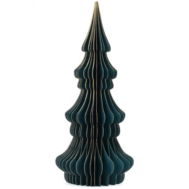 only natural papier honeycomb baum gruener gold wunderschoen-gemacht