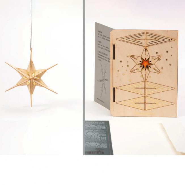 formes berlin holzkarte 3d diy goldener stern wunderschoen-gemacht