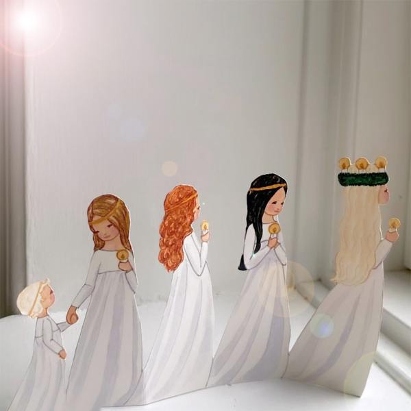 tall hat tales lucia parade bastelbogen wunderschoen-gemacht tall hat tales lucia parade bastelbogen wunderschoen-gemacht