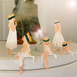 tall hat tales santa lucia bastelbogen wunderschoen-gemacht