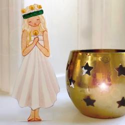 tall hat tales santa lucia bastelbogen wunderschoen-gemacht