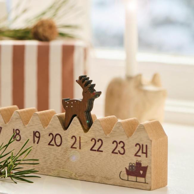 IB Laursen adventskalender holz rentier wunderschoen-gemacht IB Laursen adventskalender holz rentier wunderschoen-gemacht