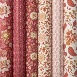 bungalow dk handgeschoepftes papier rosa rote blumenmuster wunderschoen-gemacht