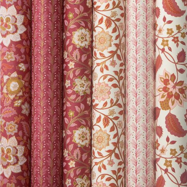 bungalow dk handgeschoepftes papier rosa rote blumenmuster wunderschoen-gemacht bungalow dk handgeschoepftes papier rosa rote blumenmuster wunderschoen-gemacht