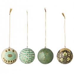 bungalow dk christbaumkugeln boho gruene muster gaya wunderschoen-gemacht