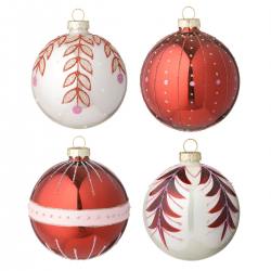 bungalow dk christbaumkugeln boho rote muster seraphim wunderschoen-gemacht