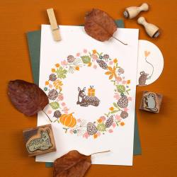 perlenfischer stempel rehkitz liegend wunderschoen-gemacht