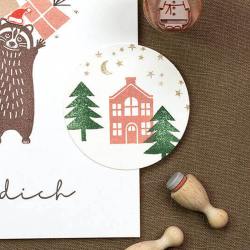 perlenfischer stempel haus 3 wunderschoen-gemacht