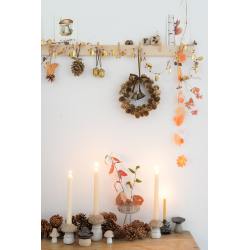 IB Laursen pilze kerzenhalter keramik brauner wunderschoen-gemacht