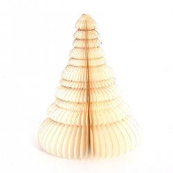 only natural papier honeycomb baum ivory gold wunderschoen-gemacht