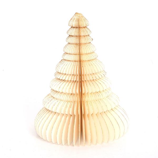 only natural papier honeycomb baum ivory gold wunderschoen-gemacht