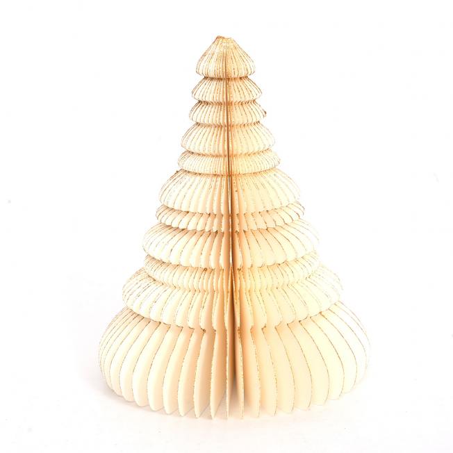 only natural papier honeycomb baum ivory gold wunderschoen-gemacht