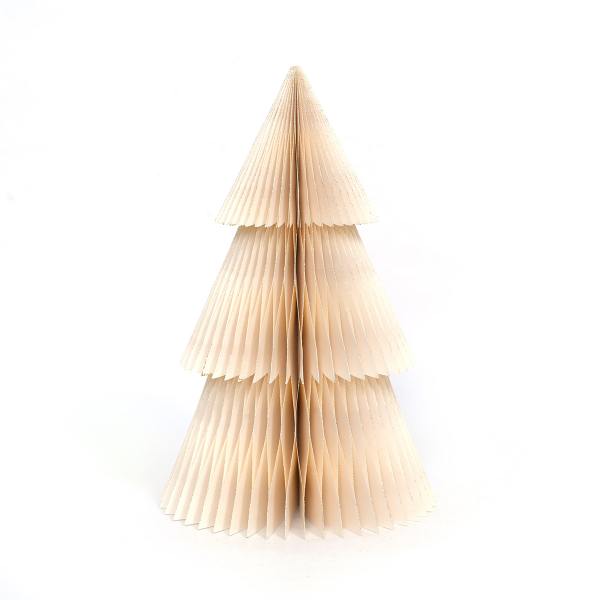 only natural papier honeycomb baum ivory gold wunderschoen-gemacht