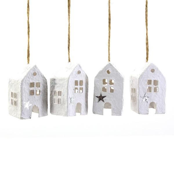 only natural anhaenger pappmachee haeuser wunderschoen-gemacht