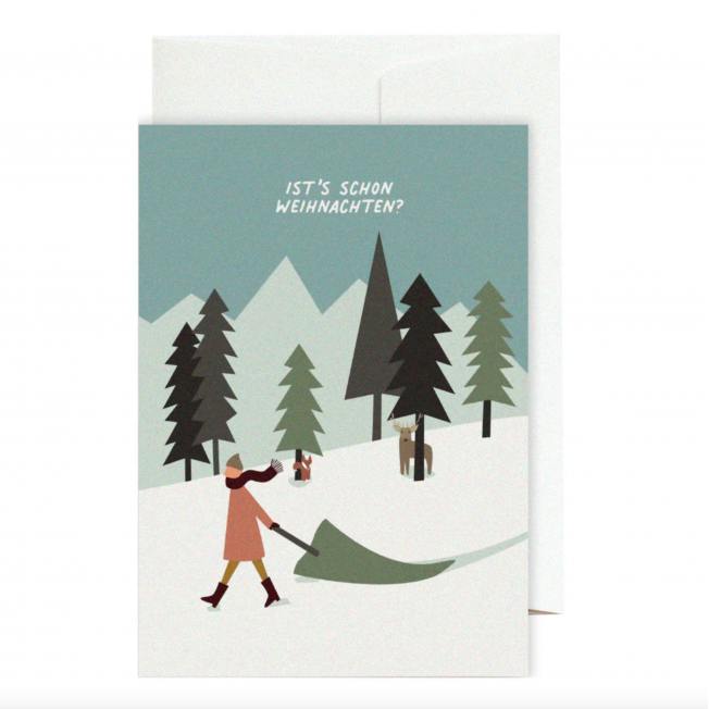 roadtyping weihnachtskarten ists schon weihnachten winterwald wunderschoen-gemacht