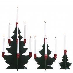 stroemshaga Christmas trees weihnachtsbaum gruen rot kerzenstaender wunderschoen-gemacht