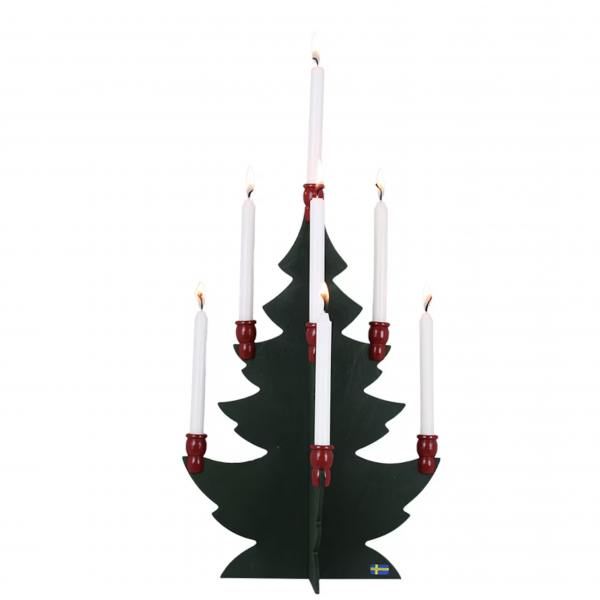 stroemshaga Christmas trees weihnachtsbaum gruen rot kerzenstaender wunderschoen-gemacht