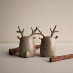 dbkd keramik rentiere deer twins beige wunderschoen-gemacht