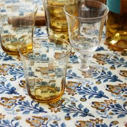 bungalow dk tischdecken blaues florales muster blossom riviera wunderschoen-gemacht