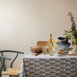 bungalow dk tischdecken blaues florales muster blossom riviera wunderschoen-gemacht