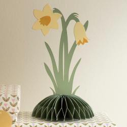 bungalow dk deko papier narzissen standing daffodils wunderschoen-gemacht