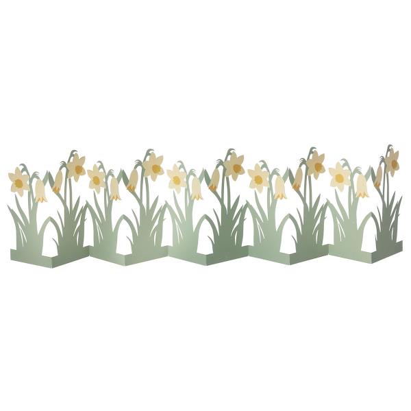 bungalow dk paper tischgirlande narzissen osterglocken daffodils wunderschoen-gemacht