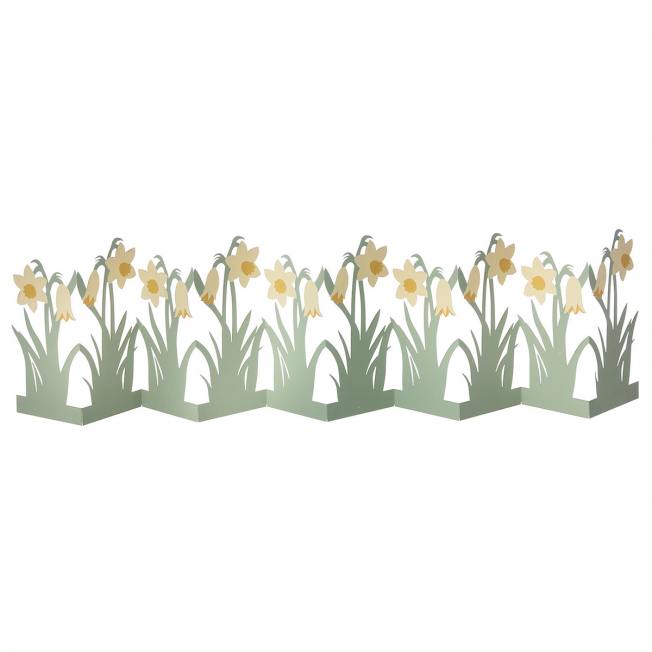 bungalow dk paper tischgirlande narzissen osterglocken daffodils wunderschoen-gemacht