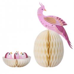 bungalow dk deko papier osterkueken vogel paradise birds pinke wunderschoen-gemacht