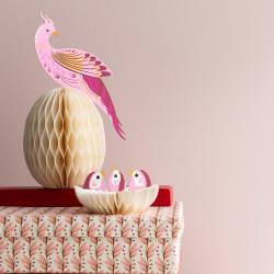 bungalow dk deko papier osterkueken vogel paradise birds pinke wunderschoen-gemacht