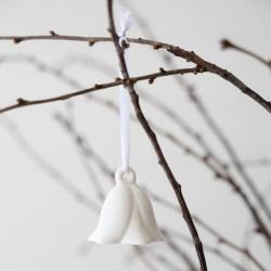 storefactory hänge keramik blumen blueten weisse schneegloeckchen wunderschoen-gemacht