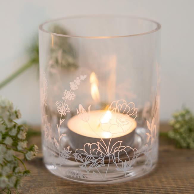 storefactory glas windlicht blomsteräng blumen blueten wunderschoen-gemacht